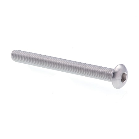 Prime-Line #10-32 Socket Head Cap Screw, Button, Plain Stainless Steel, 2 in Length, 10 PK 9169173